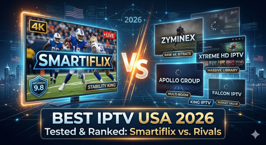 Smartiflix vs. Zyminex, Xtreme HD, Apollo Group, Falcon & King IPTV [Tested & Ranked]